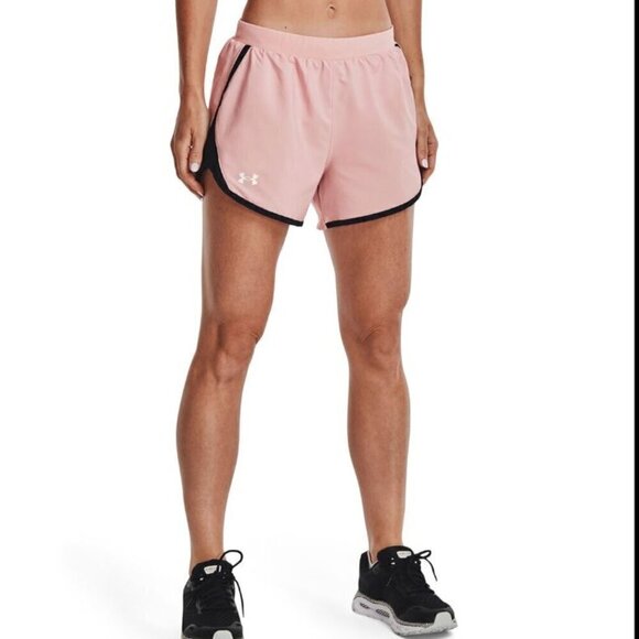 Under Armour Women's Fly By 2.0 Athletic Running Shorts Pink 3XL - Picture 1 of 9